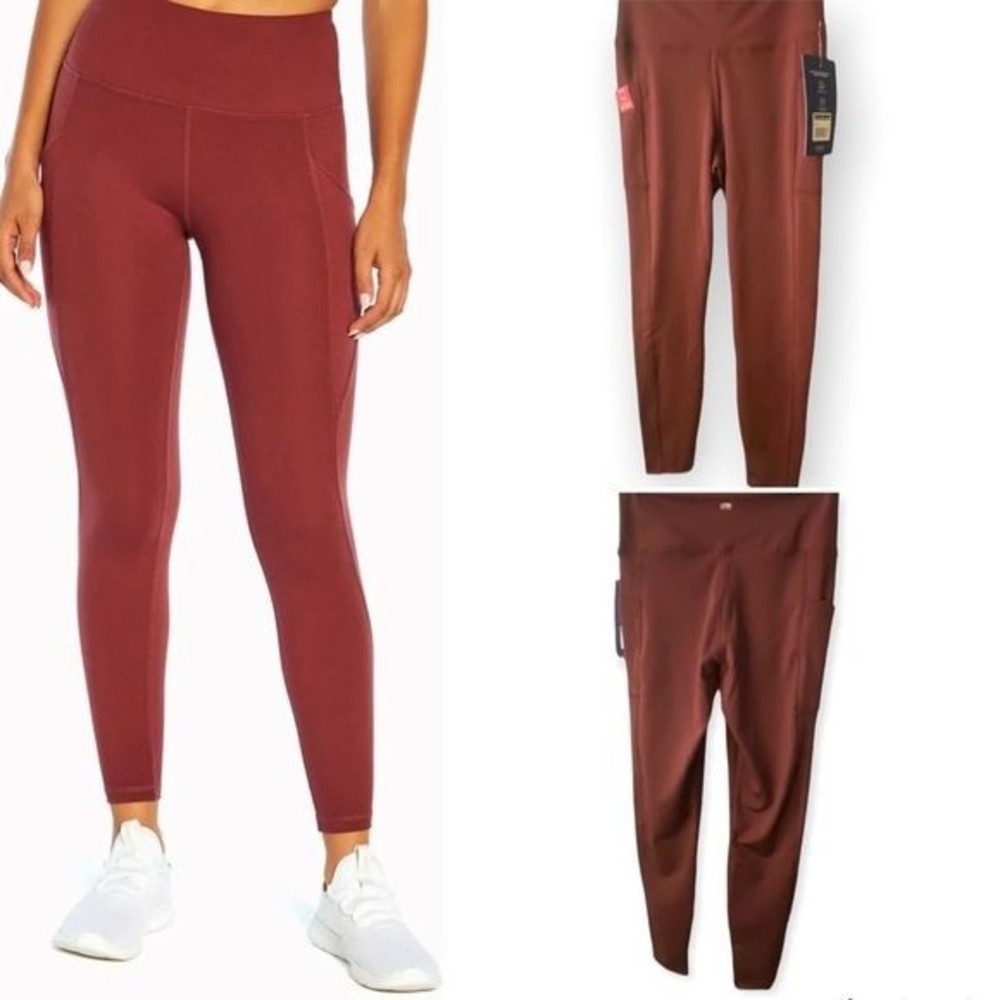 NWT! MARIKA SPORT High Waisted Pocket Gym 7/8 Cropped Gym Workout Leggings Small